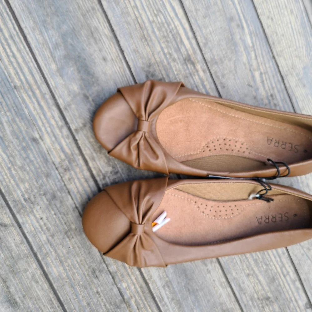 Serra Brown Ballet Flats
